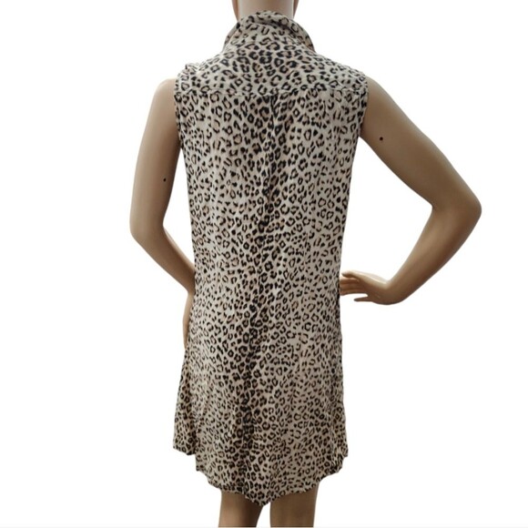 Equipment Femme Leopard Lucinda Silk Shirt Dress - Picture 8 of 9